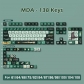 Slytherin 104+ 16 / 18 / 34 / 54 MDA / Cherry Profile Backlit Keycap Set Cherry MX PBT Dye-subbed for Mechanical Gaming Keyboard